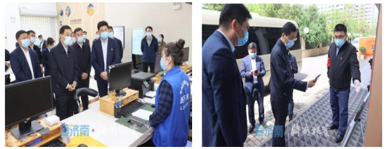 連心物業(yè)保障劉強(qiáng)書記蒞臨歷山名郡社區(qū)調(diào)研活動