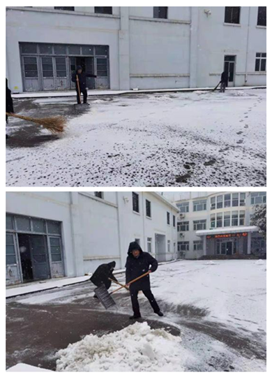 瑞雪連綿兆豐年，連心保安保安全